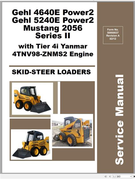 mustang 2056 skid steer service manual pdf|mustang 2056 manual.